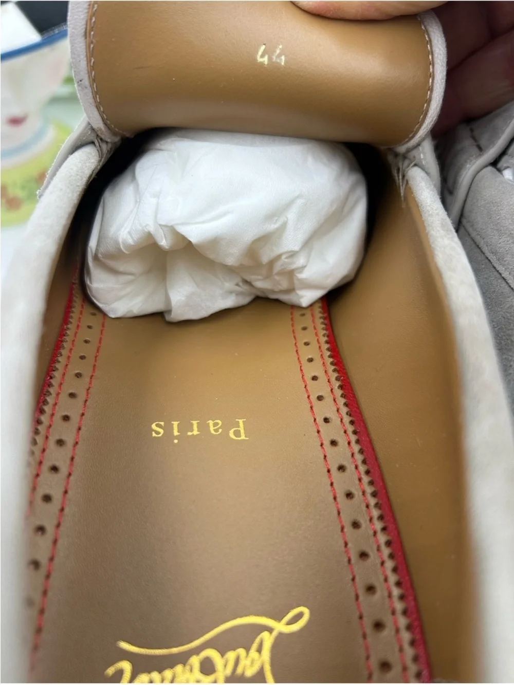Men’s Christian Louboutin URBINO myogram suede loafer size 44 made in Italy